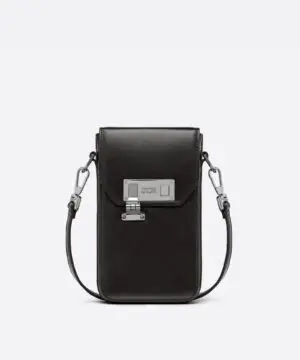 Dior Men's Black Smooth Calfskin Vertical Pouch-20248077