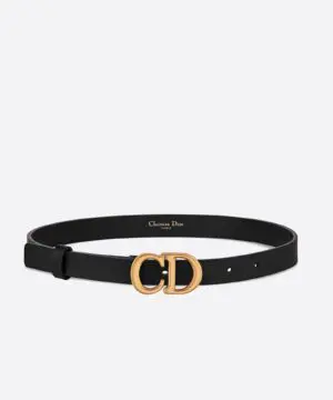 Dior Saddle Belt Black Ultrasmooth Calfskin, 30 mm-20256091