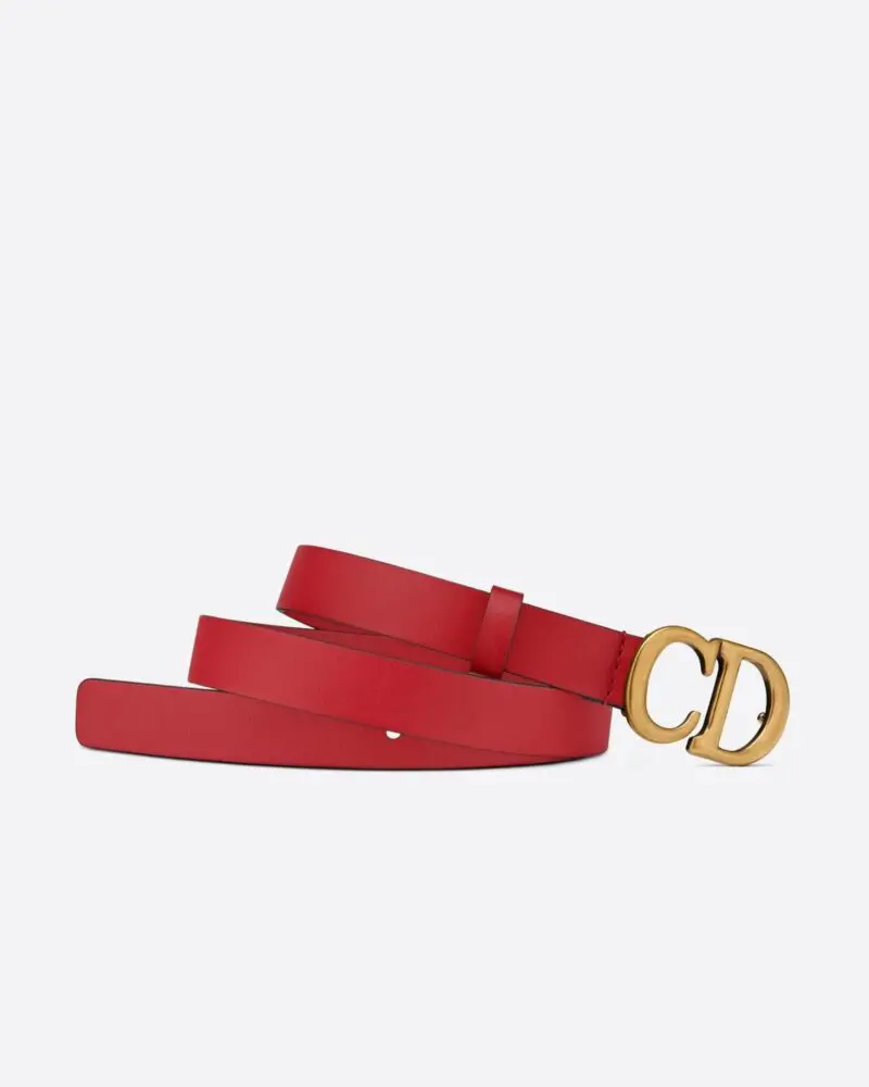 Dior Saddle Belt Red Ultrasmooth Calfskin, 30 mm - Image 2