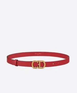 Dior Saddle Belt Red Ultrasmooth Calfskin, 30 mm-20256083