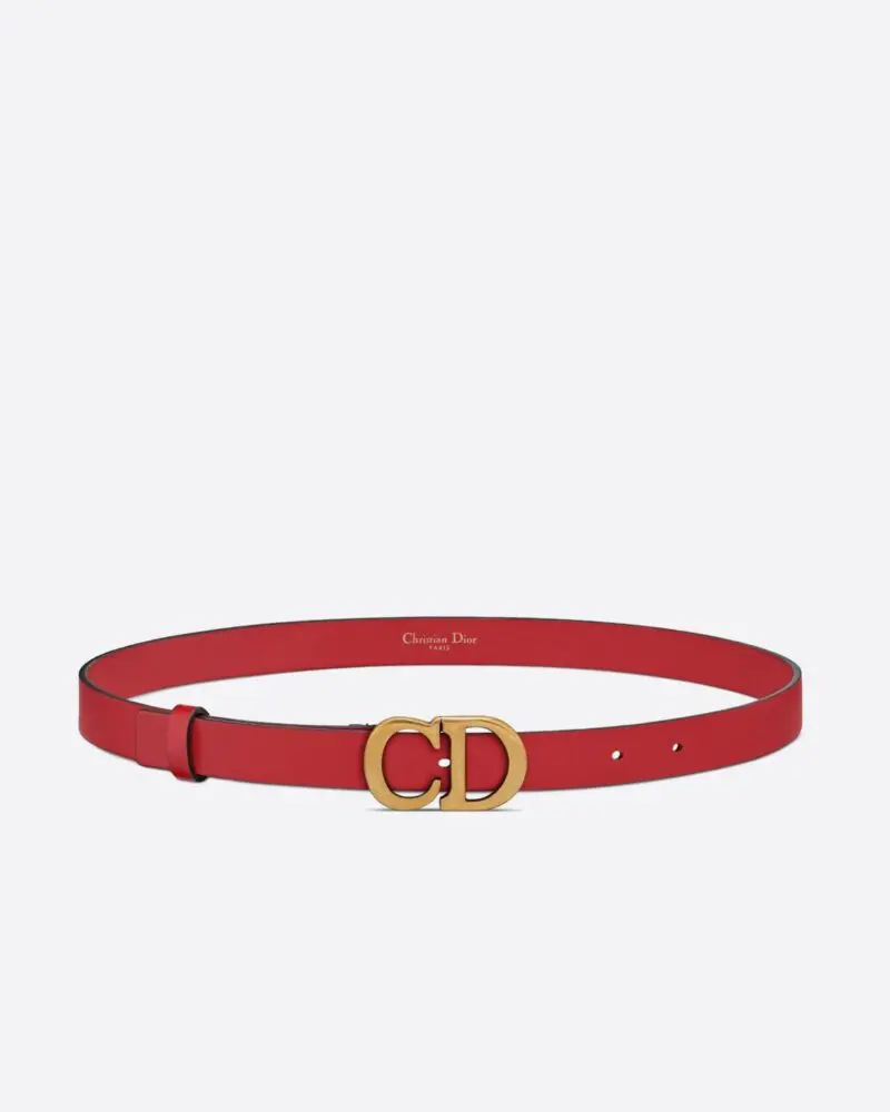 Dior Saddle Belt Red Ultrasmooth Calfskin, 30 mm-20256083