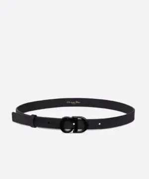 Dior Saddle Black Matte Calfskin, 20 mm-20256074