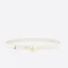 Dior Teddy-D Belt Ivory Smooth Calfskin, 15mm-20256100