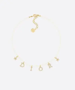 Dio(r)evolution Necklace White Resin Pearls And White Crystals-20257431