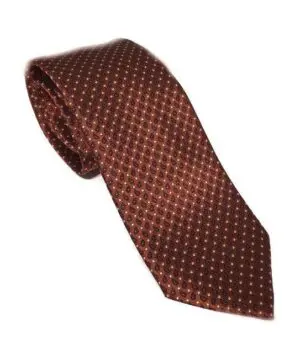 Ermenegildo Zegna Leafs Silk Tie,Brown-20227197