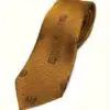 Ermenegildo Zegna Men Crown Silk Neck Tie, Gold-20227194