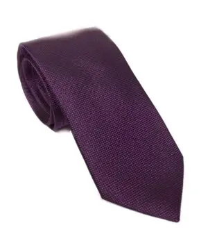 Ermenegildo Zegna Men Slim Silk Neck Tie Purple-20227201