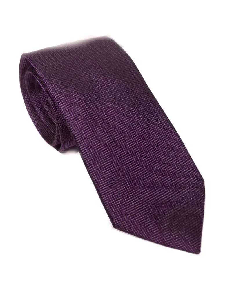 Ermenegildo Zegna Men Slim Silk Neck Tie Purple-20227201