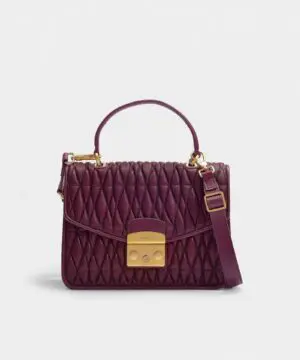 Furla Metropolis Cometa Small Top Handle Bag In Amaranto-20255014