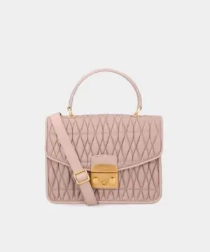 Furla Metropolis Cometa Small Top Handle Bag In Nude-20255001