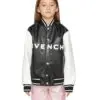 Givenchy Kids Logo-Embroidered Faux-Leather Bomber Jacket-20240003