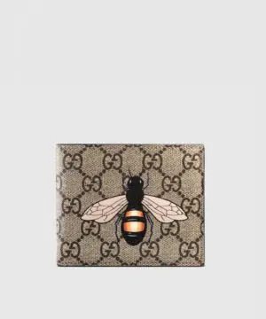 Gucci Bee Print GG Supreme Wallet-20251980
