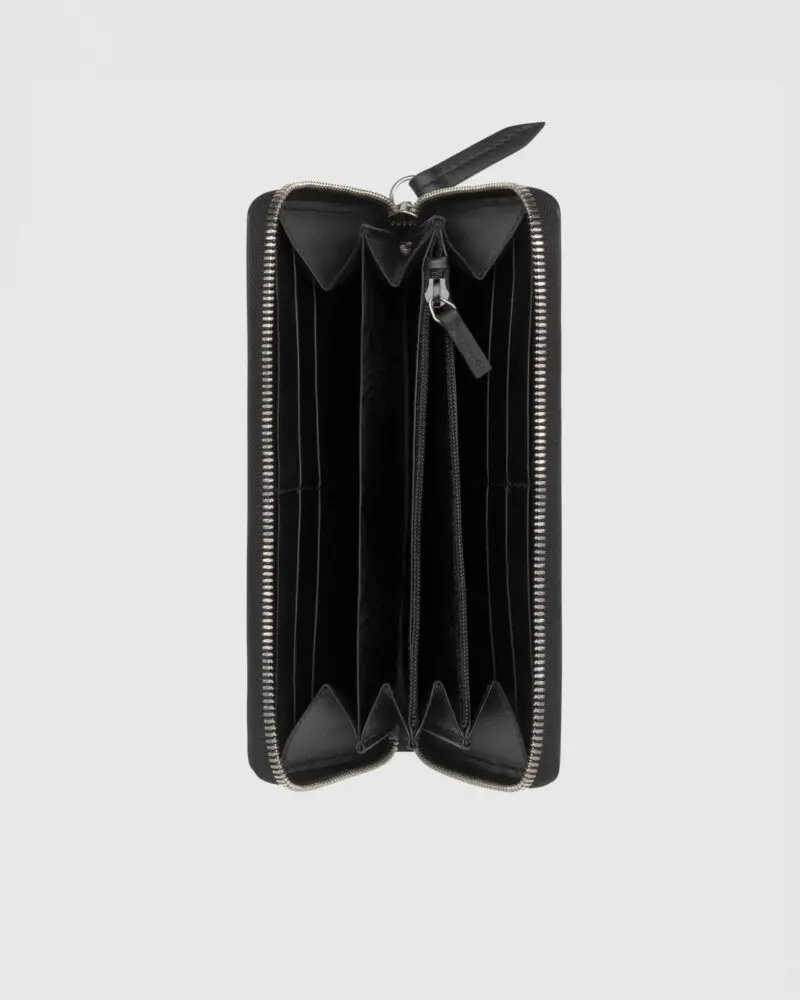 Gucci Bee Print GG Supreme Zip Around Wallet - Image 2