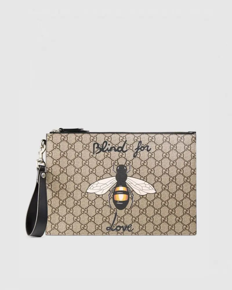 Gucci Bestiary Pouch With Bee-20251985