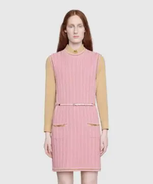 Gucci Double G Chain Pink Dress-20251473