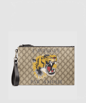 Gucci GG Bestiary Pouch With Tiger-20251999