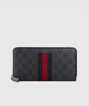 Gucci GG Supreme Web Zip Around Wallet-20251926