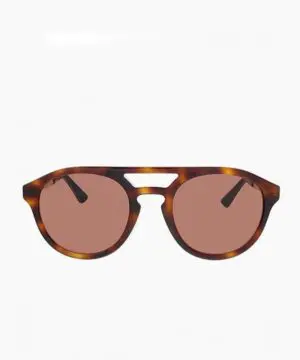 Gucci GG0689S 003 Brown Aviator Sunglasses-20239355