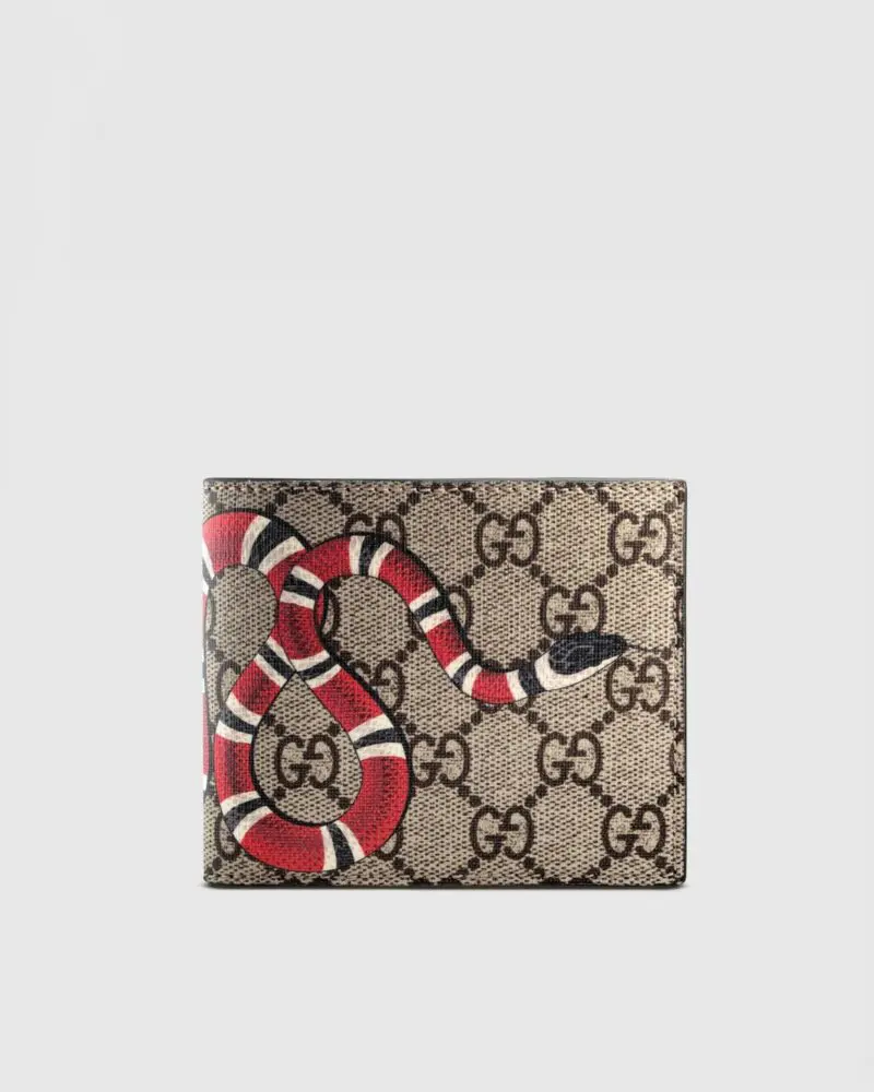Gucci Kingsnake Print GG Supreme Wallet-20251975