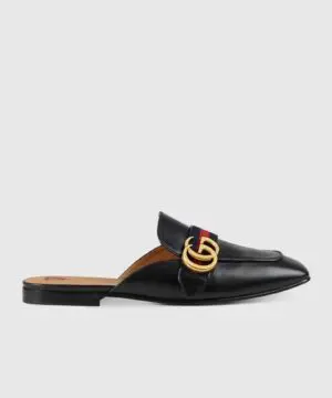 Gucci Leather Slipper, Black-20256128