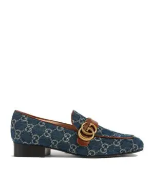Gucci Marmont GG Medallion Denim Loafers-20248809