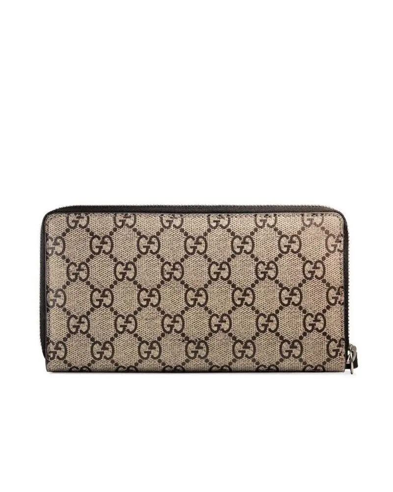 Gucci Tiger Print GG Supreme Zip Around Wallet - Image 3
