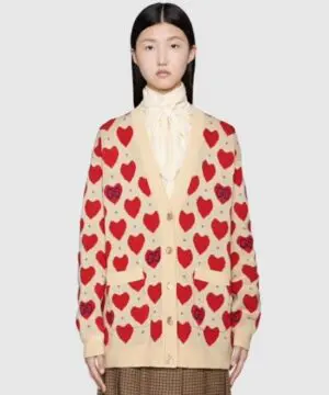 Gucci Women's Gucci Les Pommes Cotton Heart Sweater-20246686