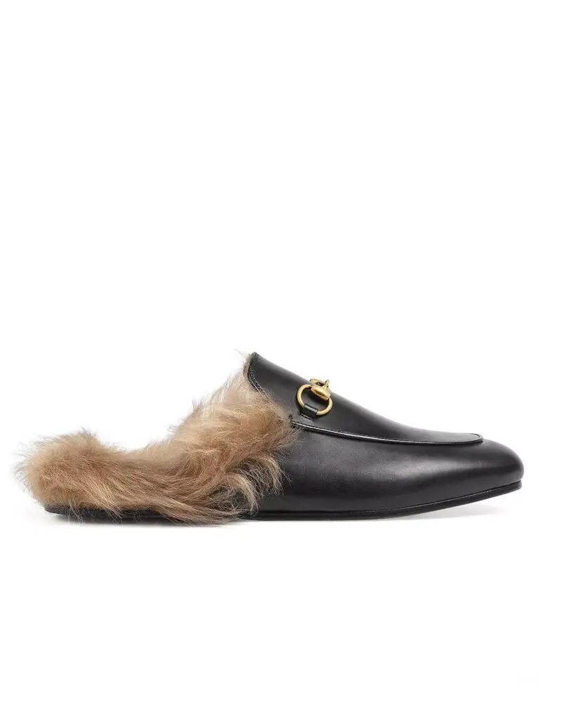 Gucci Women's Princetown Apron Toe Mules-20236466