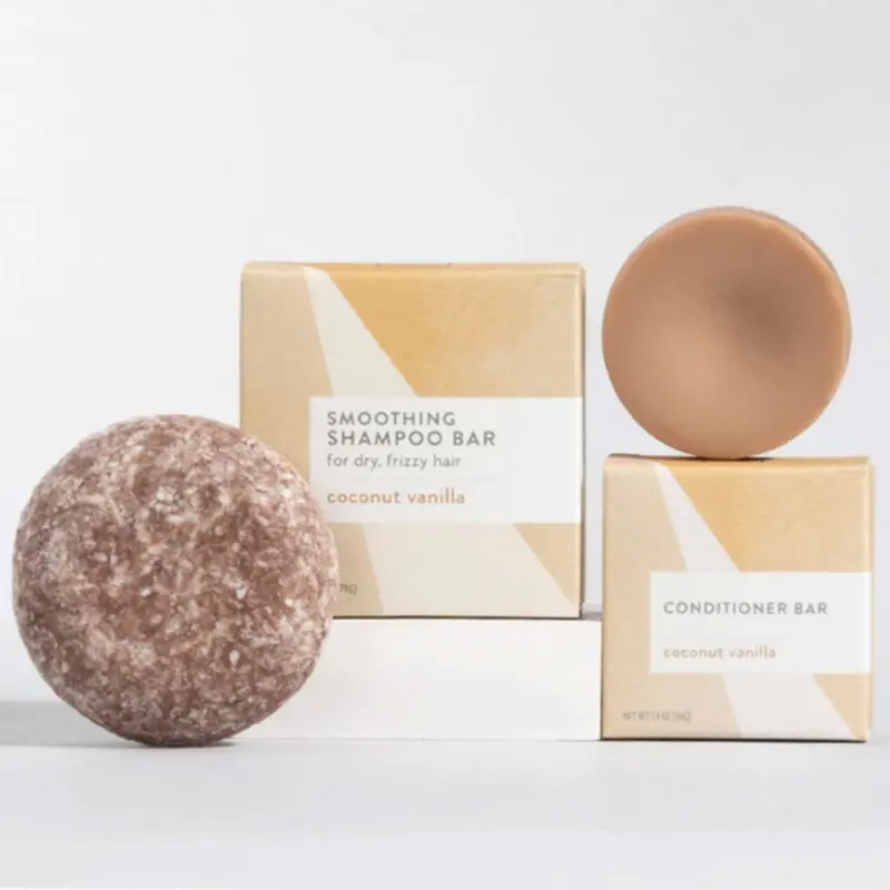 Organic Handmade Lavender Citrus Coconut Moisturizing Oil Control Anti-Dandruff Shampoo and Conditioner Bar Soap 3 Set - Image 3