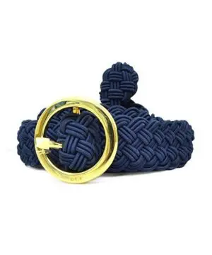 Lauren Ralph Lauren Braided Belt Navy-20225829