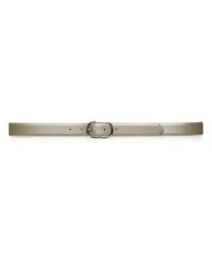 Lauren Ralph Lauren Whitby Leather Centerbar Belt Silver Mink-20229600