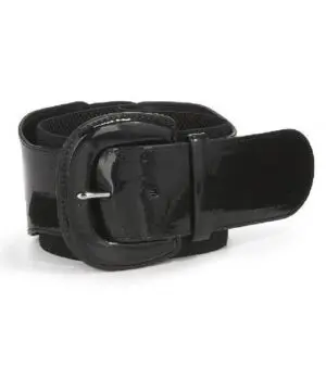 Lauren Ralph Lauren Wide Patent and Elastic Stretch Belt-20225826