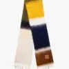 Loewe Blue Green And Yellow Wool And Mohair Scarf-20245653