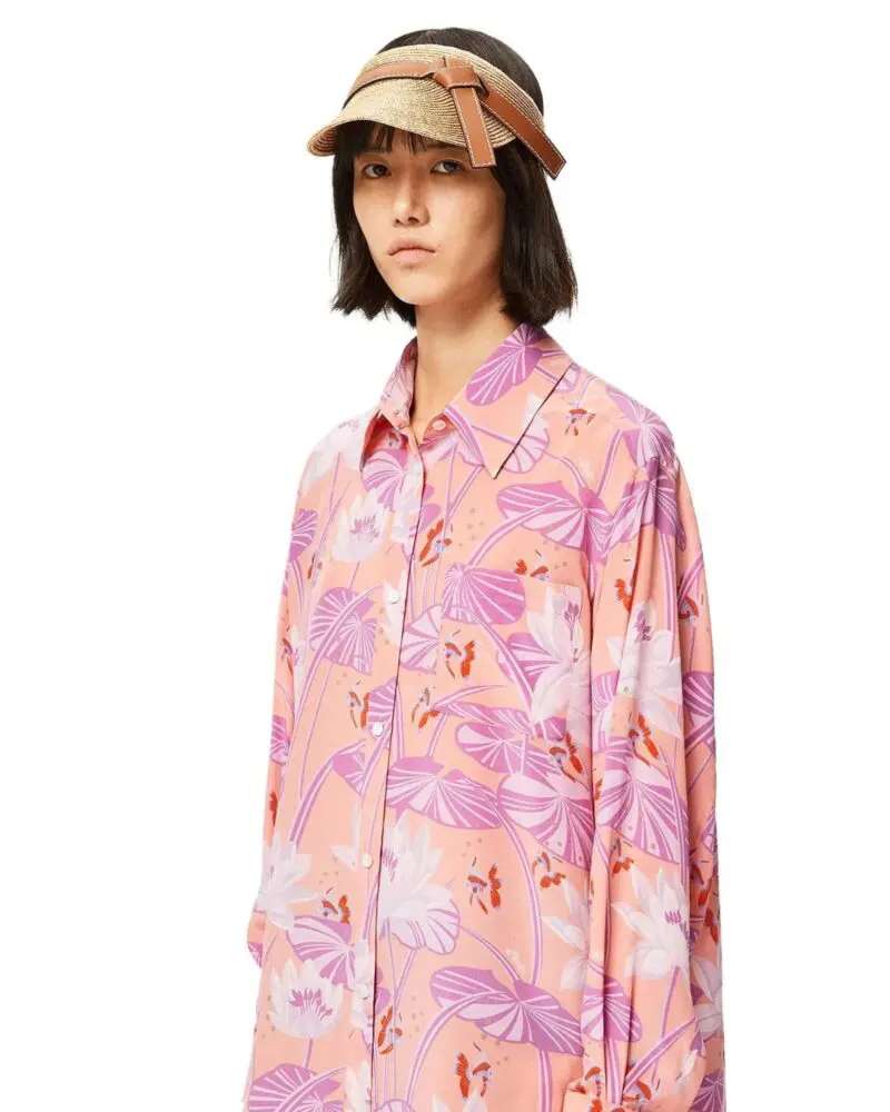 Loewe Gate Visor In Straw And Calfskin - Image 2