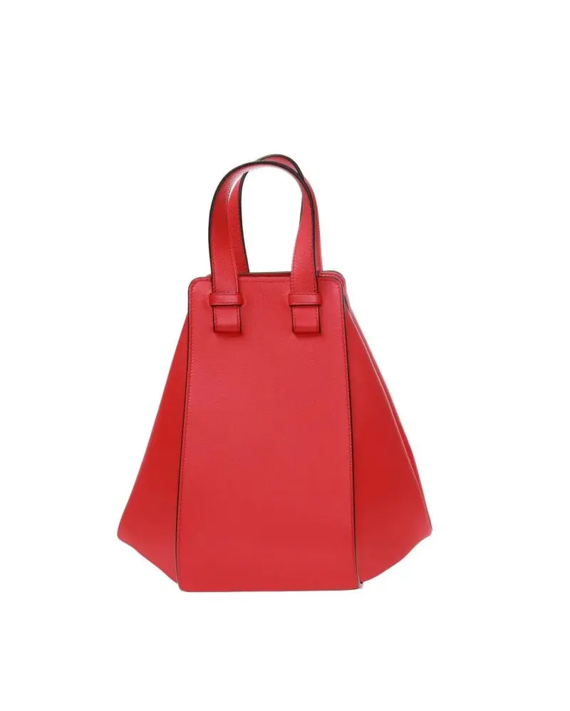 Loewe Hammock Small Leather Shoulder Bag In Red - Image 5