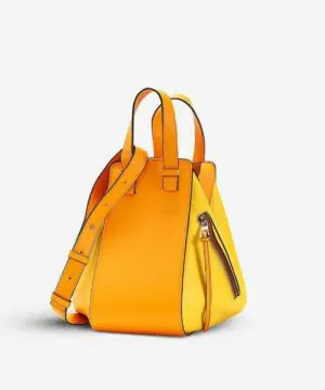 Loewe Hammock Small Leather Shoulder Bag In Yellow-20252445
