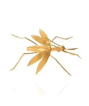 Loewe Metallic Brass Brooch Gold-20251644