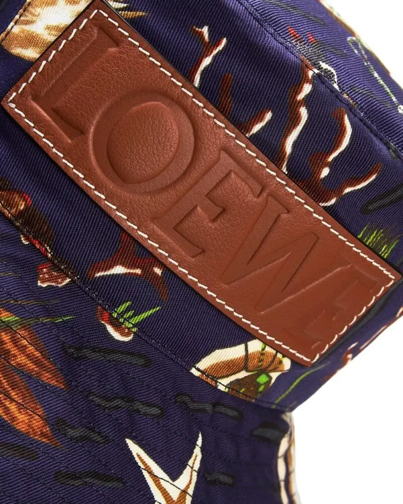 Loewe Paula's Ibiza Mermaid-Print Canvas Bucket Hat - Image 4