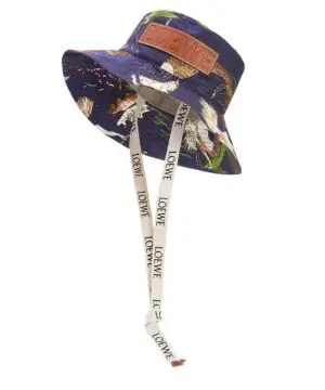 Loewe Paula's Ibiza Mermaid-Print Canvas Bucket Hat-20256642