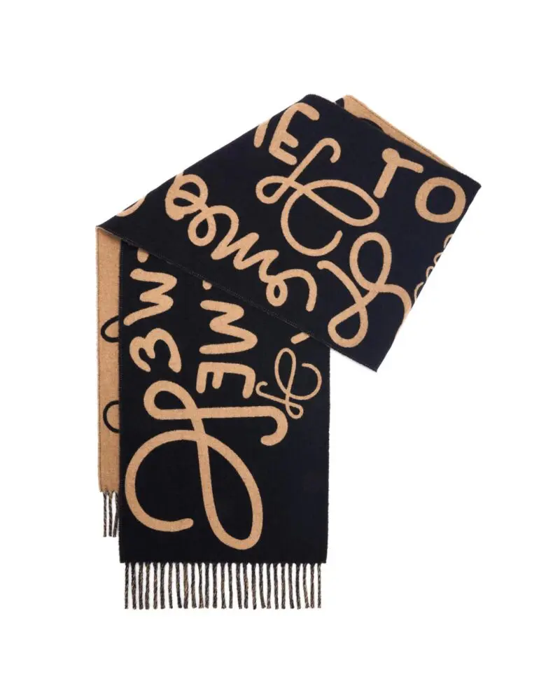 Loewe Scarf In Wool And Cashmere - Image 8