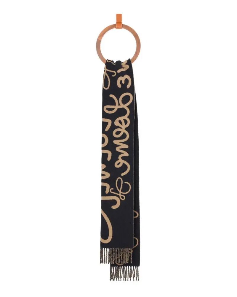 Loewe Scarf In Wool And Cashmere - Image 9