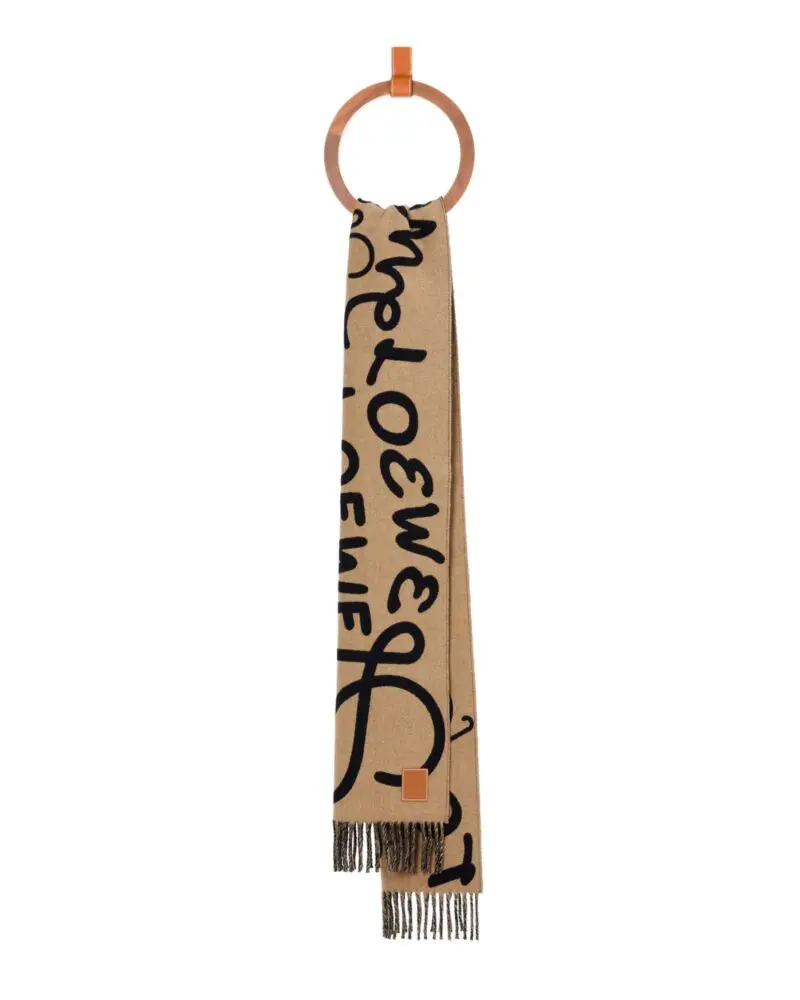 Loewe Scarf In Wool And Cashmere - Image 10
