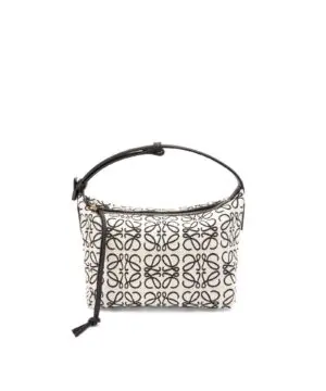 Loewe Small Cubi Bag In Anagram Jacquard And Calfskin-20249980