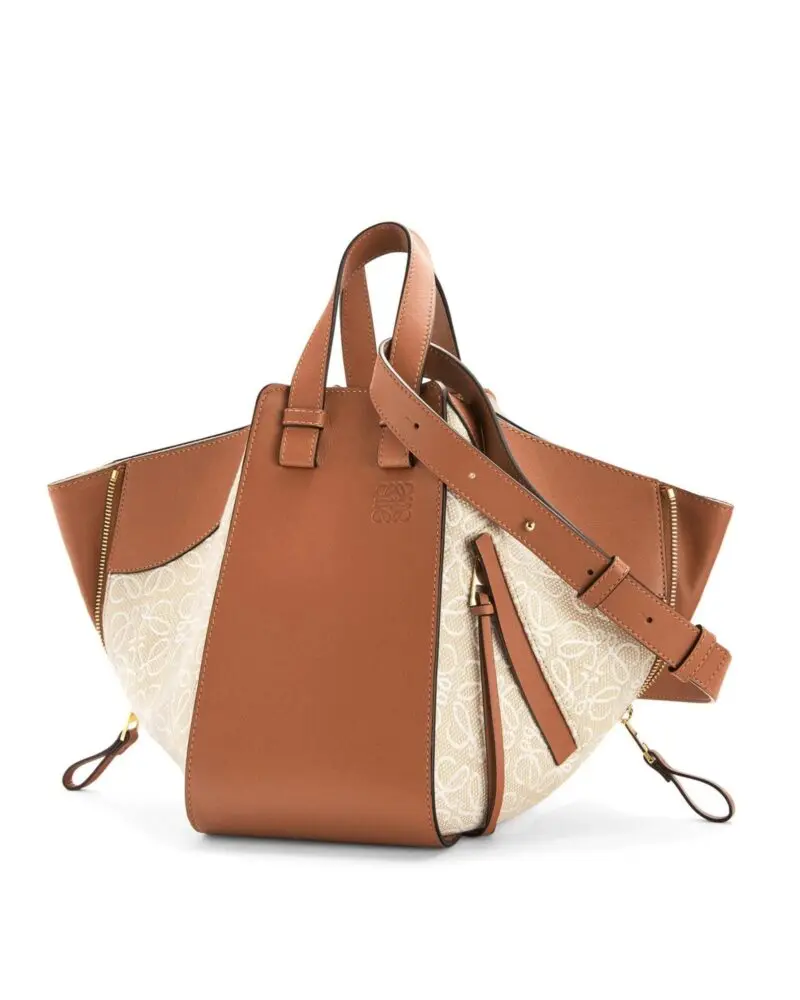 Loewe Small Hammock Bag in Anagram Jacquard and Calfskin - Image 2