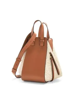 Loewe Small Hammock Bag in Anagram Jacquard and Calfskin-20252395