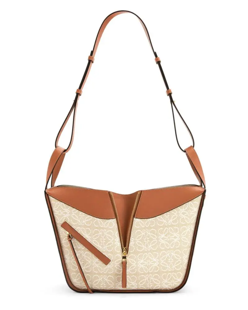 Loewe Small Hammock Bag in Anagram Jacquard and Calfskin - Image 6