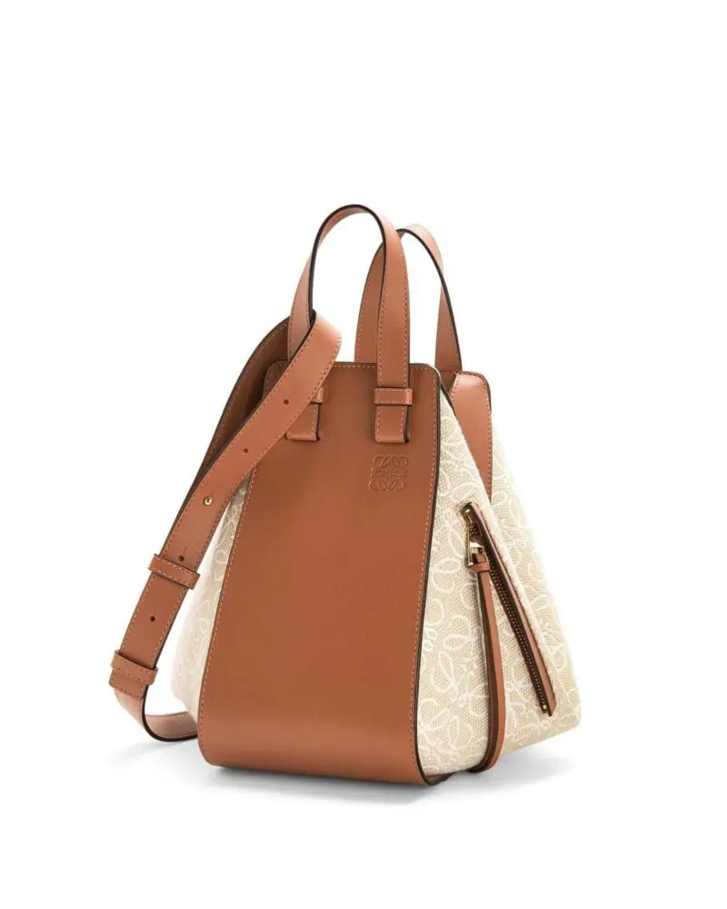 Loewe Small Hammock Bag in Anagram Jacquard and Calfskin-20252395