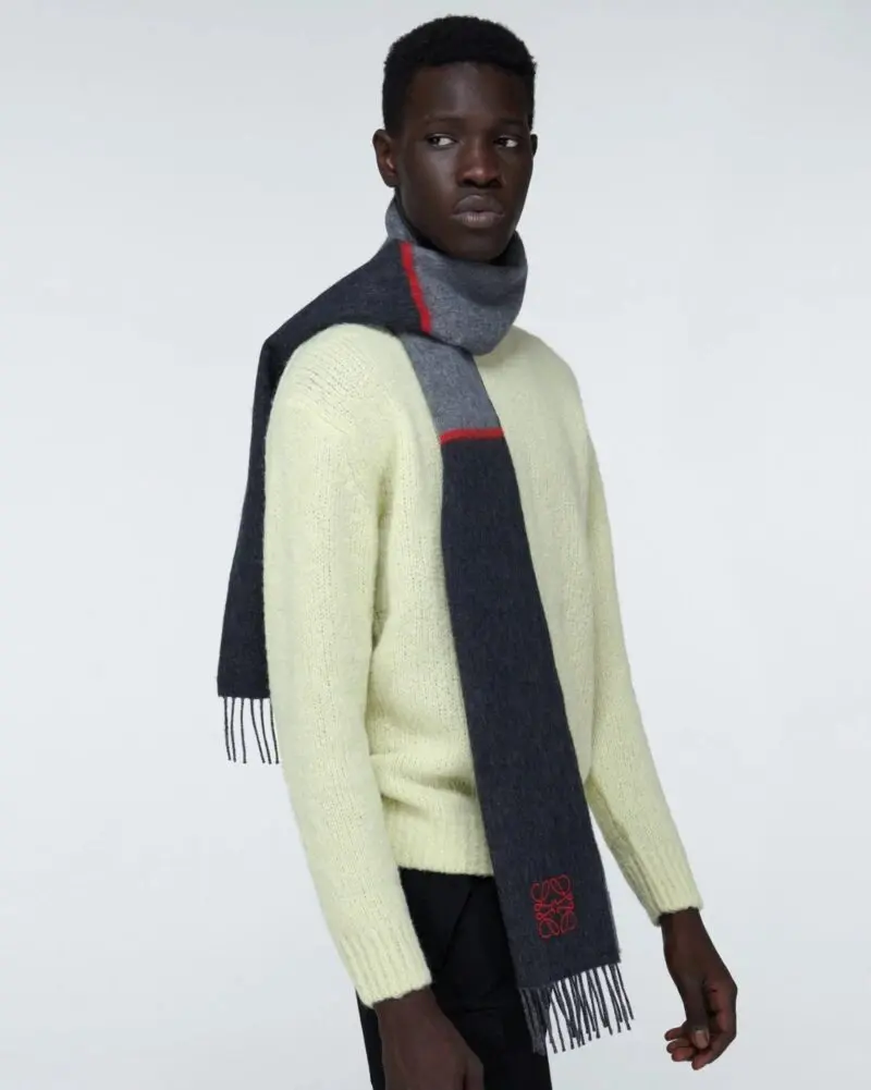Loewe Window Wool And Cashmere Scarf - Image 2