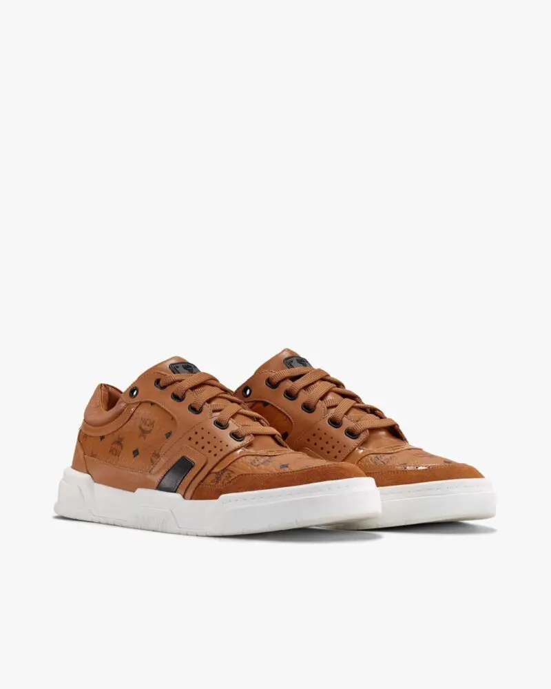MCM Women's Skyward Low-Top Sneakers in Visetos - Image 2