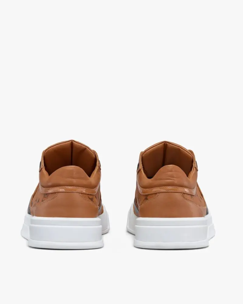 MCM Women's Skyward Low-Top Sneakers in Visetos - Image 3